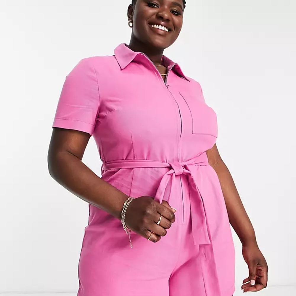 ASOS Design Curve Twill Playsuit